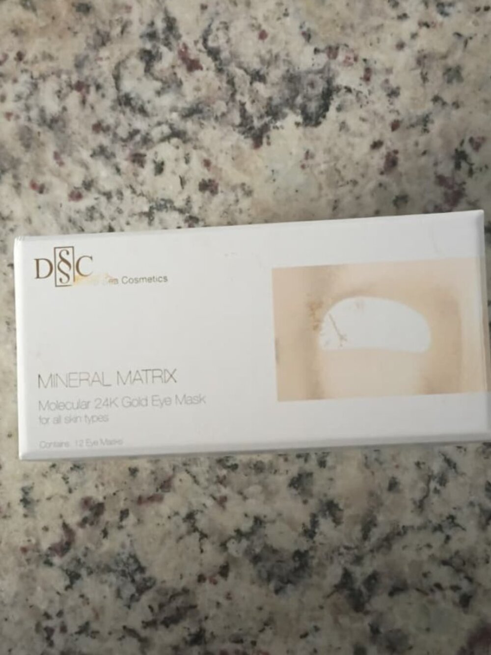 DEEP SEA MINERAL MATRIX MOLECULAR 24K GOLD EYE MASK-12 EYE MASK-BRAND NEW-SEALED
